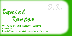 daniel kontor business card