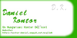 daniel kontor business card